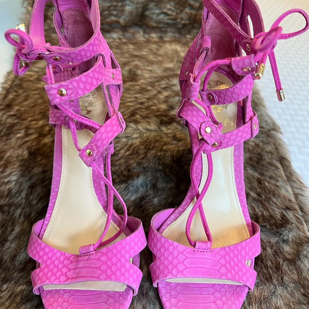 Vince Camuto pink heel sandals Sz 6